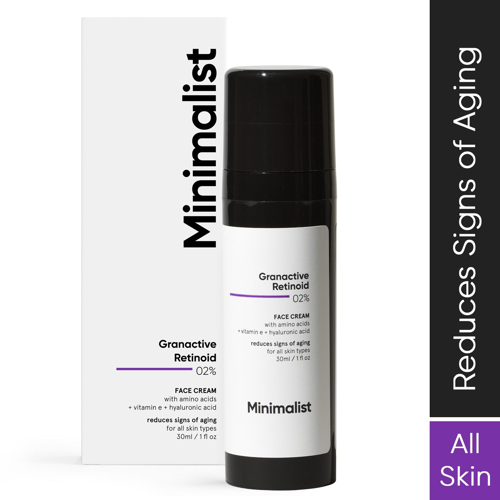Minimalist 2% Retinoid Anti Aging Night Cream for Wrinkles & Fine Lines | Improves Skin Elasticity, Stimulates Collagen Production for Radiant & Glowing Skin | 1 Fl Oz / 30 ml 1