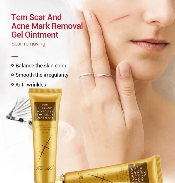 TCM Scar Removal Cream, Scar Reducing Treatment, Scar Remover Gel for Stretch Mark, Acne Scar, Spots, Surgical Scars, Burns, Cuts and C Section Scar 5