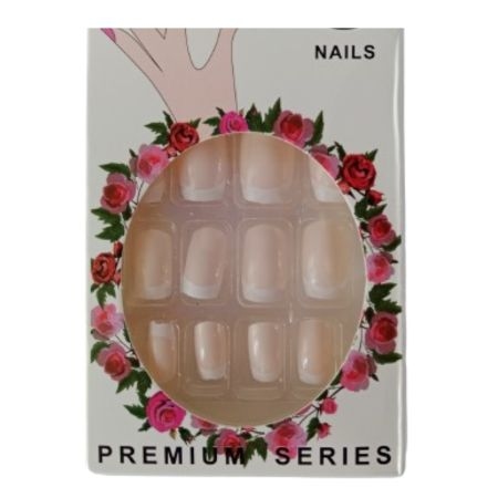 12 Pieces Press On Nails With Nail Tape Glue 2