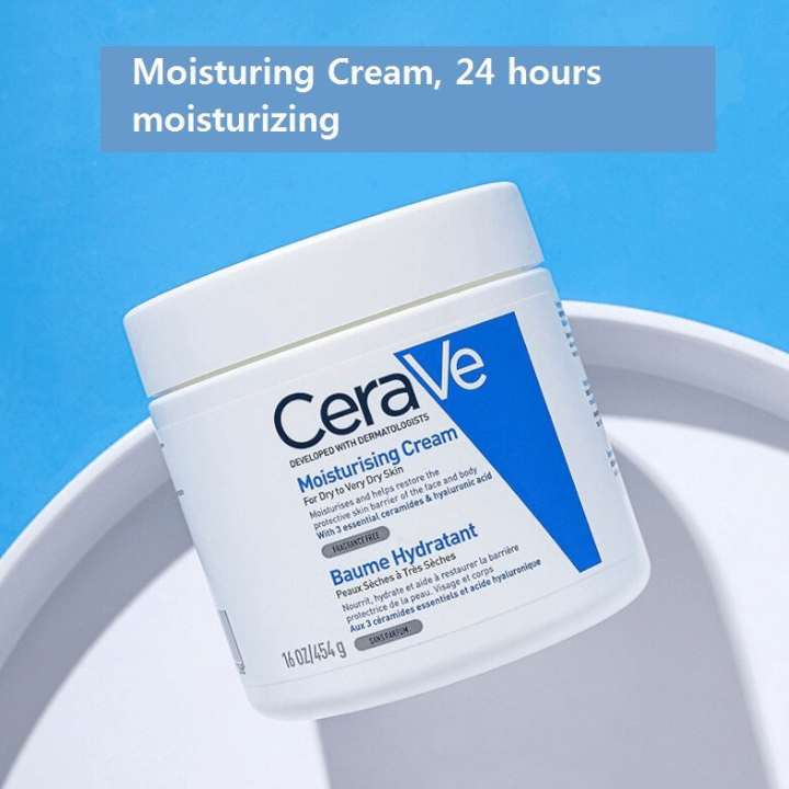 CeraVe Moisturising Cream for Dry to Very Dry Skin 454g with Hyaluronic Acid & 3 Essential Ceramides 2