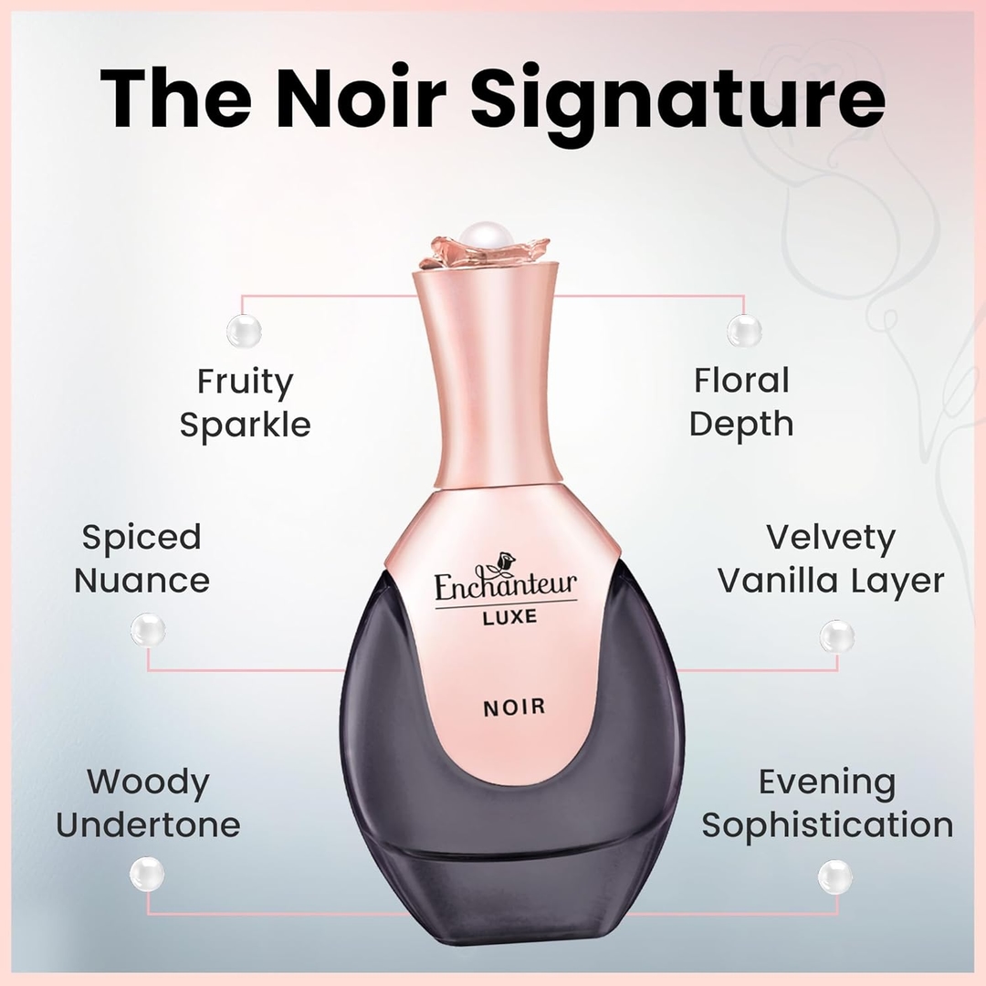 Enchanteur Luxe Perfume EDP (50ml) Noir  5