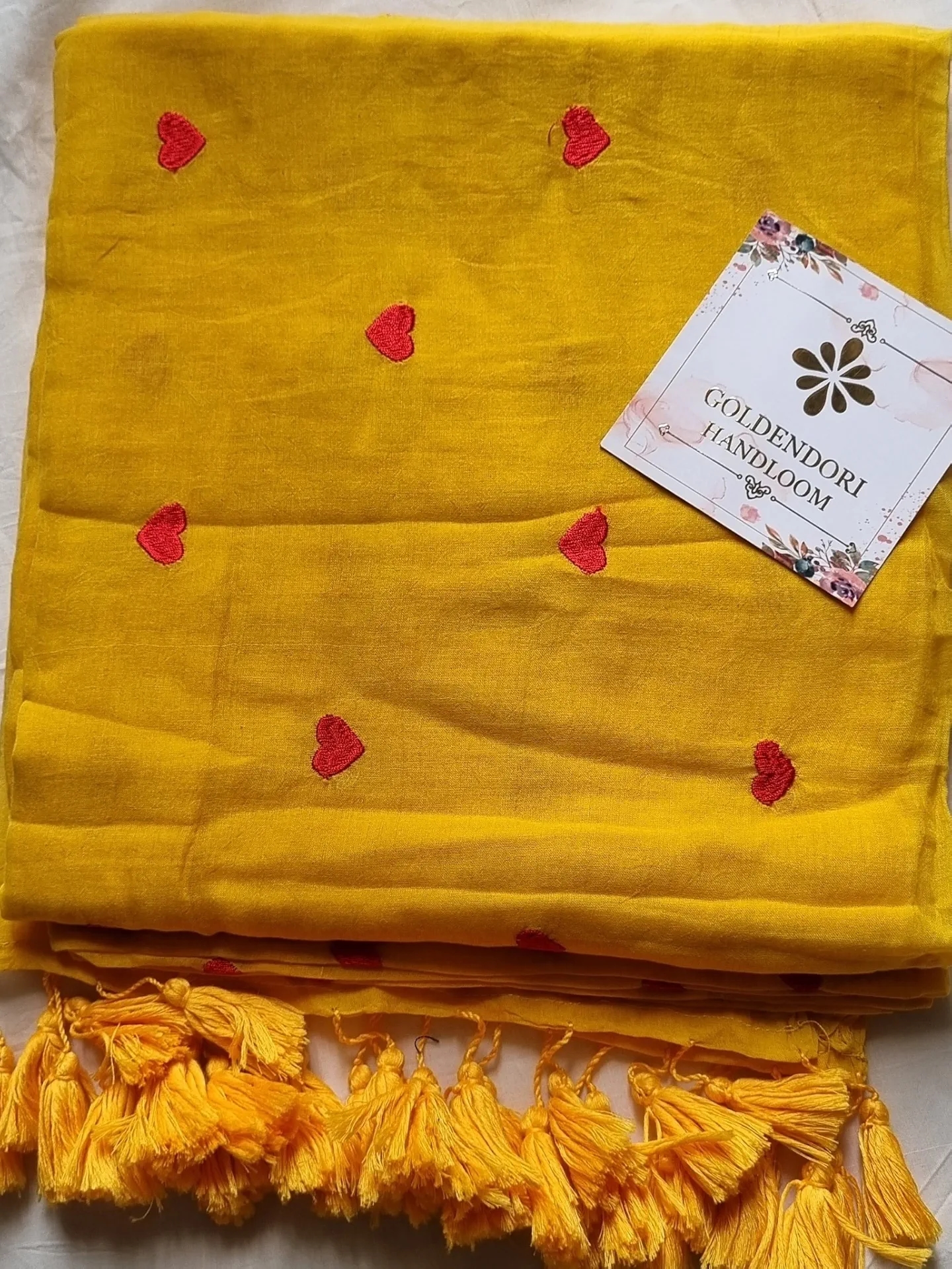 Pure Cotton saree Heart Printed 2