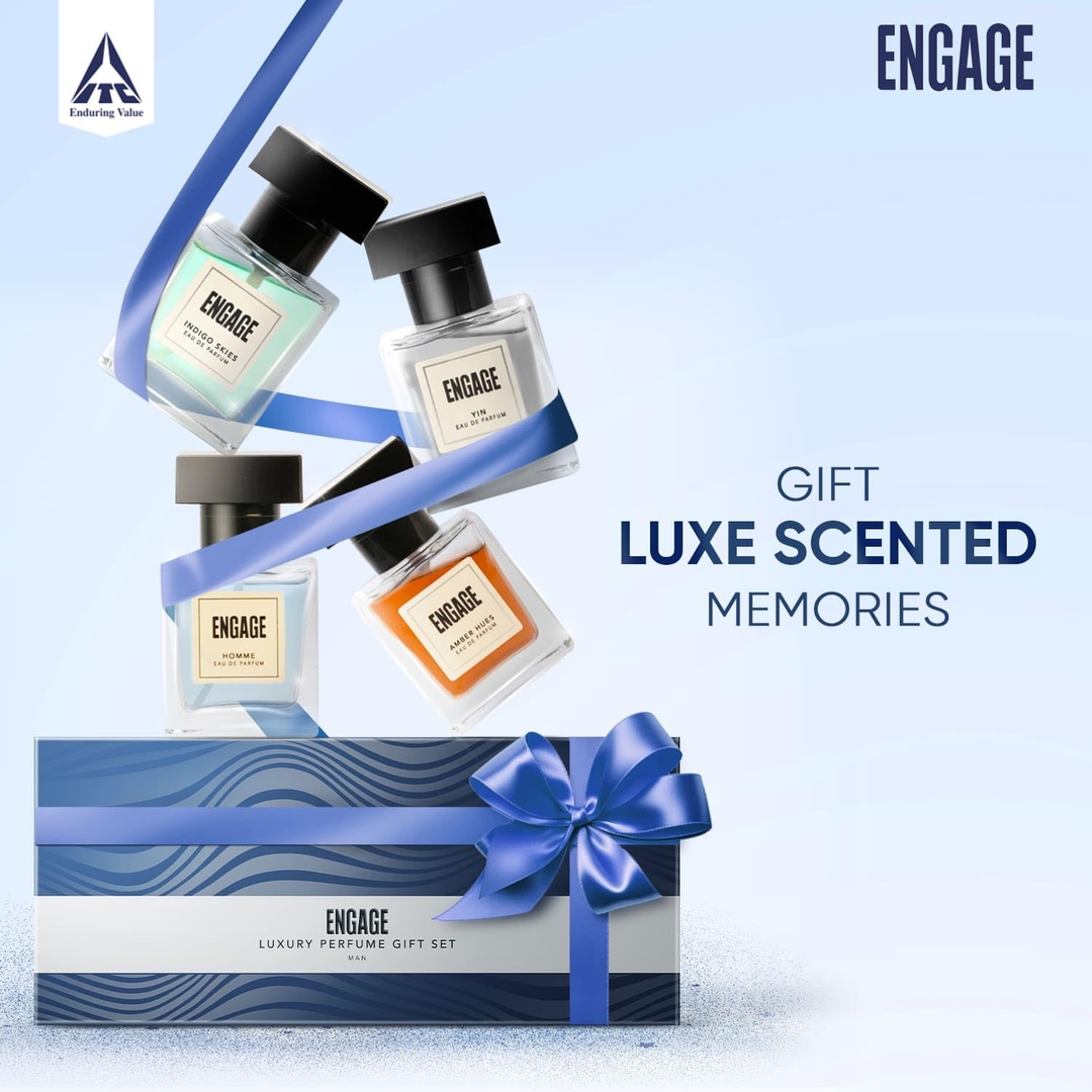 Engaage Luxury Travel Sized Gift Pack Eau De Perfume For Men - (25ml x 4pcs) 4