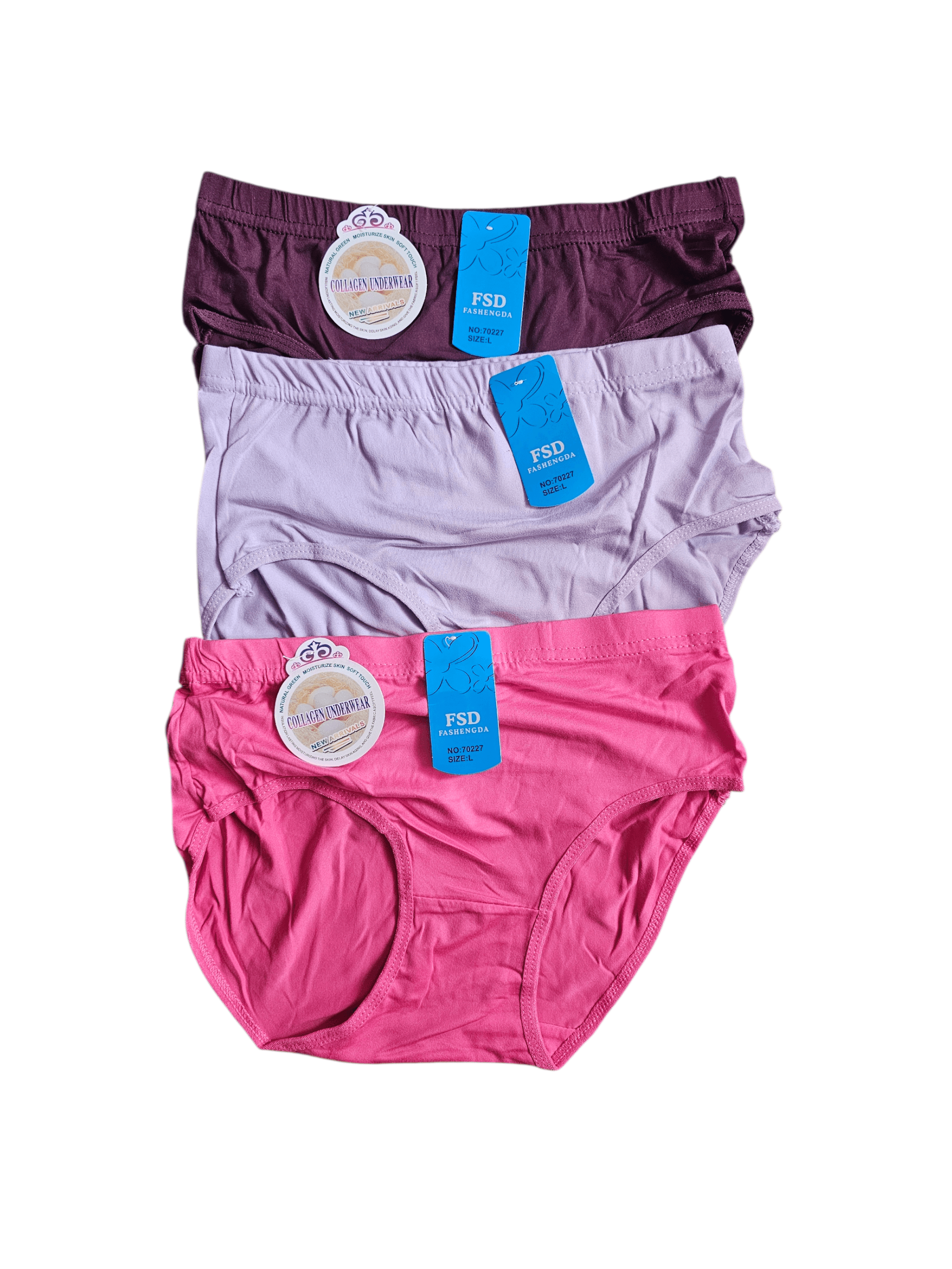 Bundle Of 3 Pieces L Size Cotton Panties (Underwear) For Women (Best for 28 inches to 32 Inches) 3
