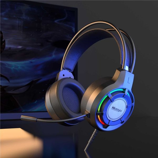 Wooyu G18 RGB Light Gaming Headset Headphone with Built-in Microphone and Volume Control 3