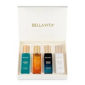 Bella Vita Luxury Long Lasting Unisex Perfume Gift Set | Perfume for Man | Gifts for Woman | 4x20ml | Woody, Aquatic & Sweet Premium Fragrance 1