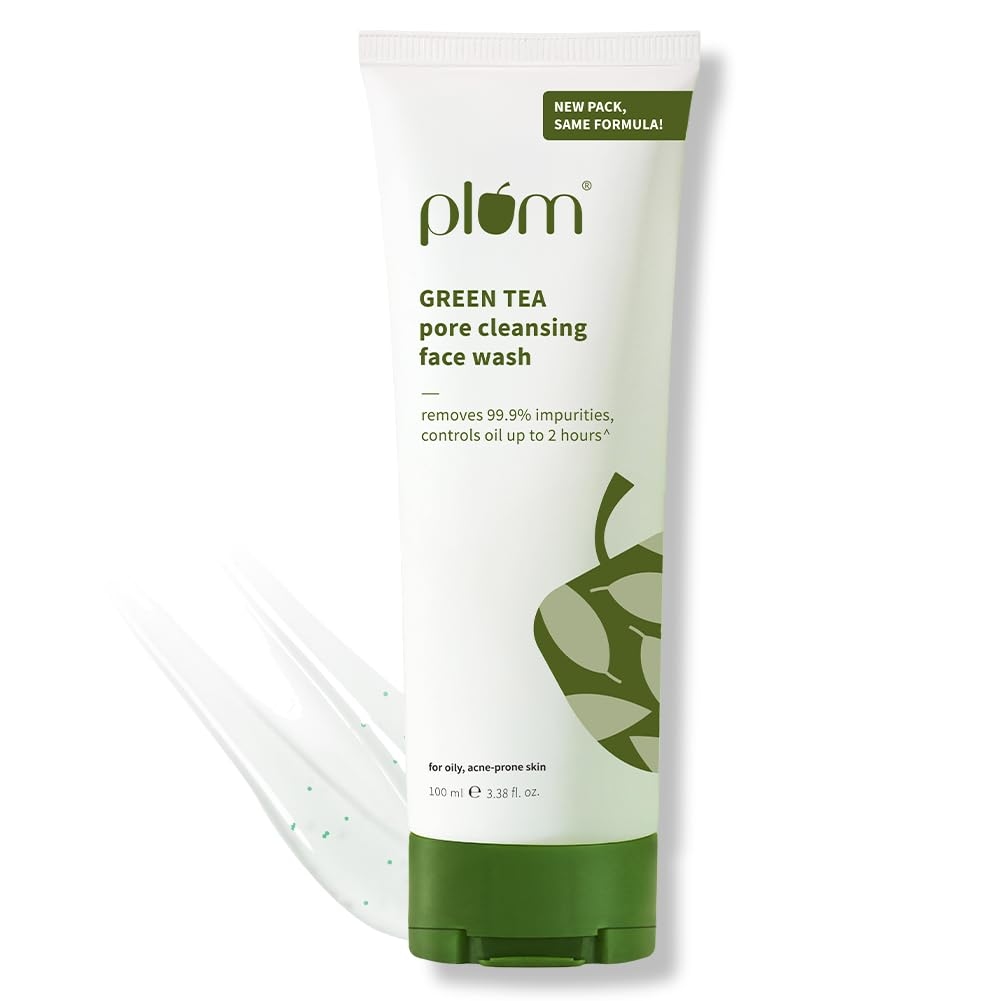 Plum Green Tea Pore Cleansing Face Wash | Acne Face Wash | Oily Skin | Face Wash for Women & Men | 100ml 1