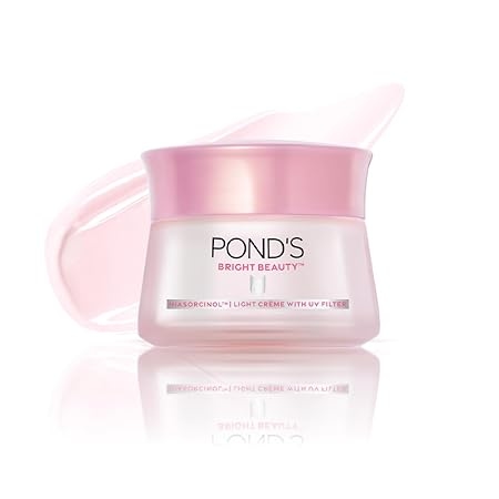Pond's Bright Beauty Light Cream with UV Filter | Niasorcinol | 100x Better than Vitamin C | Niacinamide | Fades Dark Spots, Brightens Skin, 35g 1