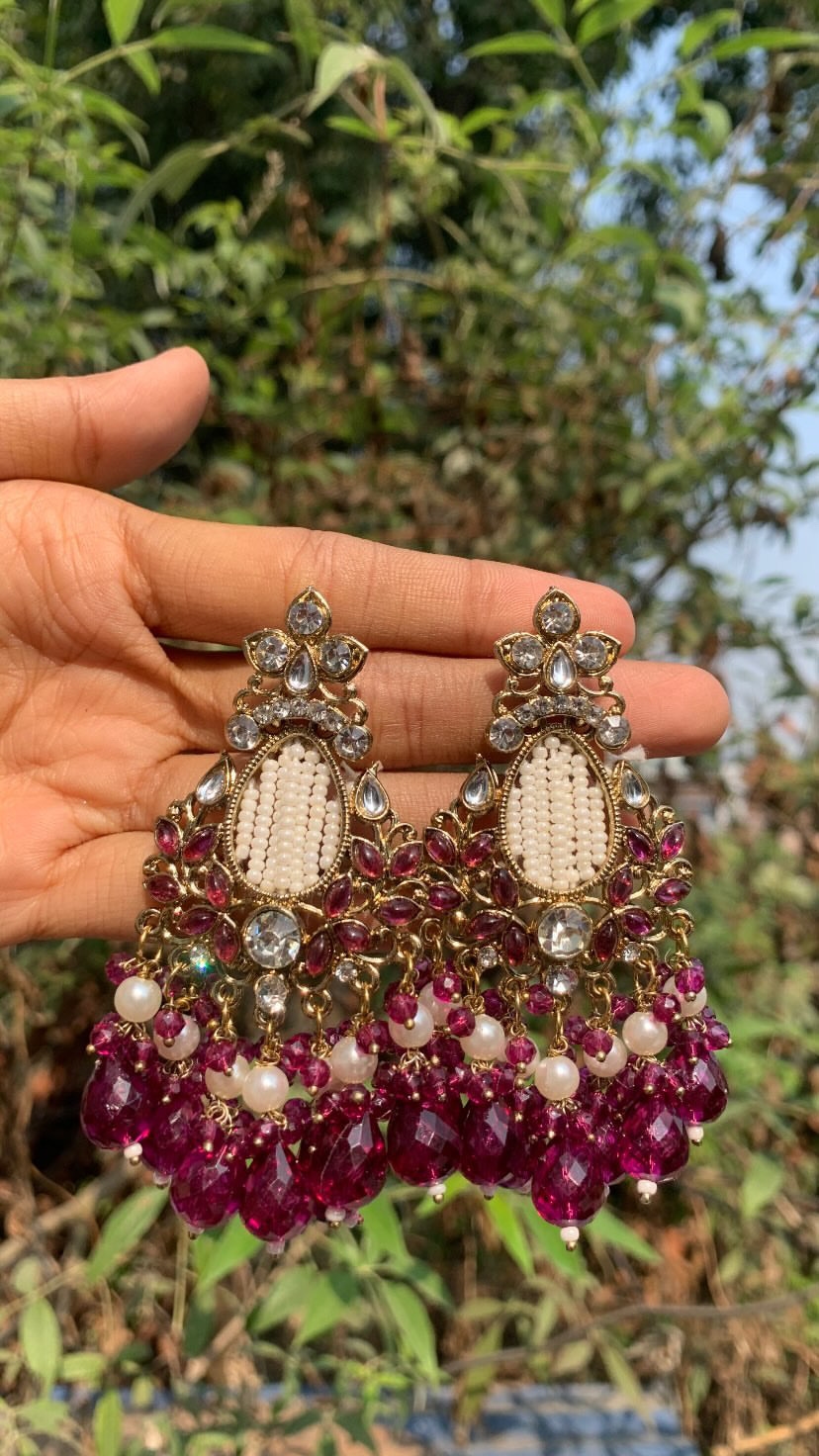 Kundan earing jhumka 1