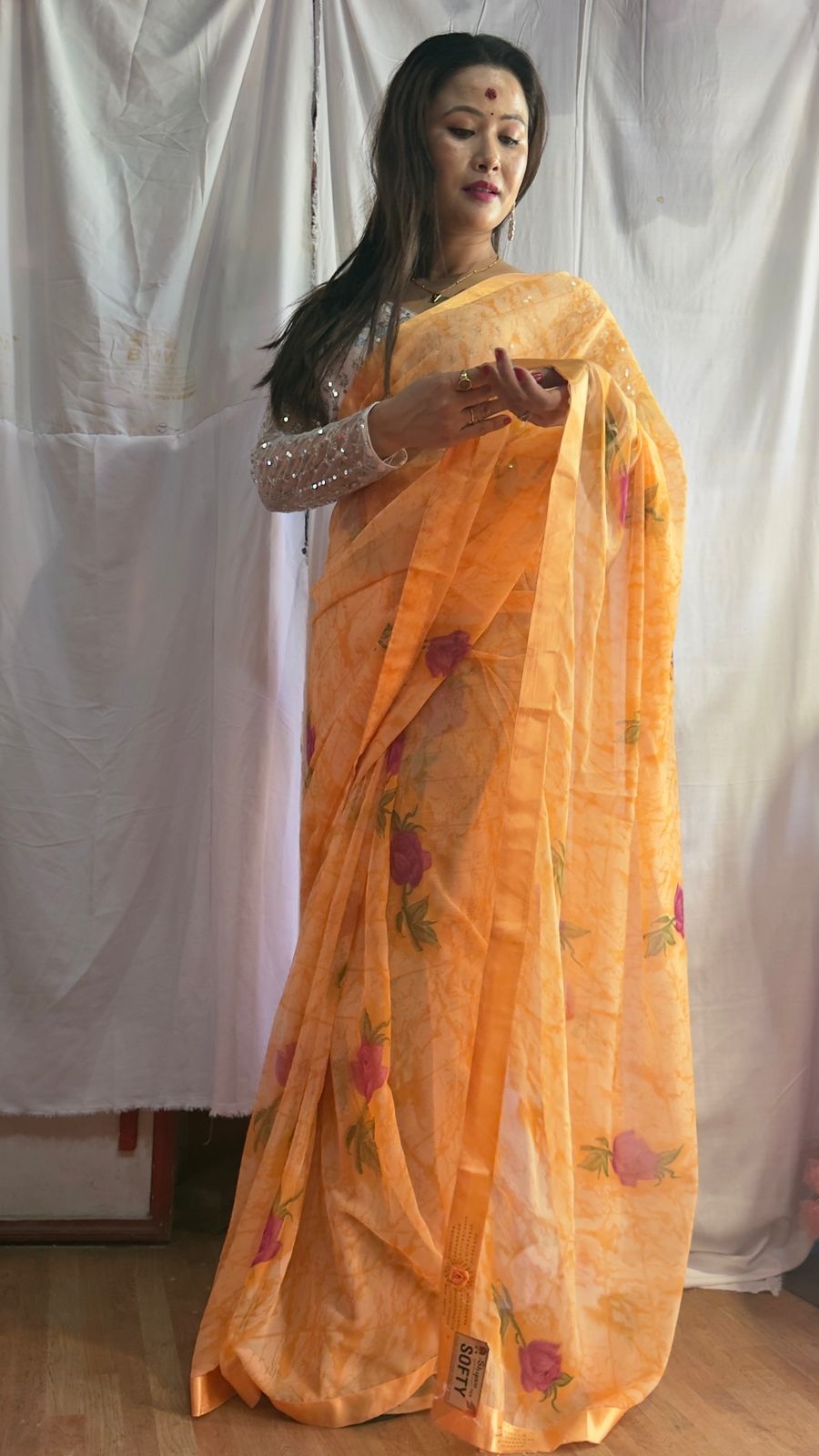 Menika Orgenza Silk Saree 7
