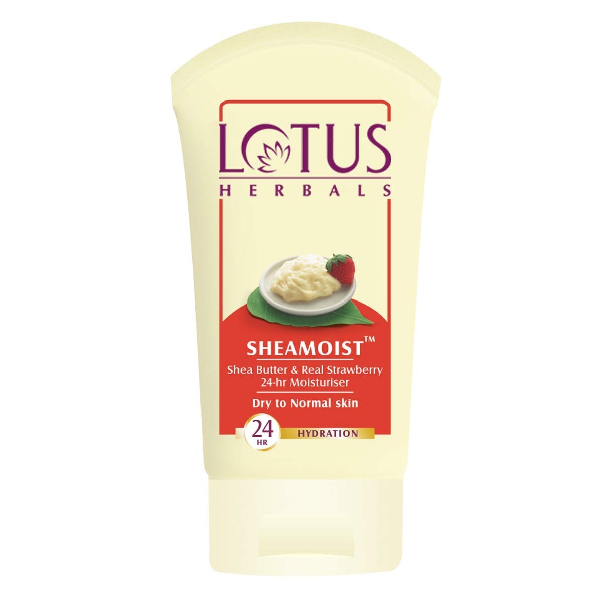 L0TUS HERBALS Sheamoist Shea Butter a& Real Strawberry 24 Hour Moisturizer 1