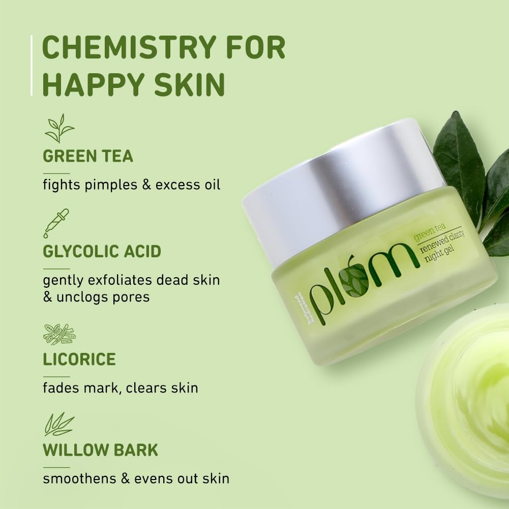 Plum Green Tea Renewed Clarity Night Gel 4