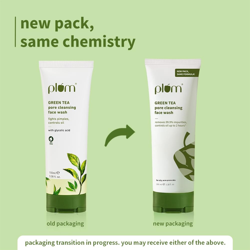 Plum Green Tea Pore Cleansing Face Wash | Acne Face Wash | Oily Skin | Face Wash for Women & Men | 100ml 2