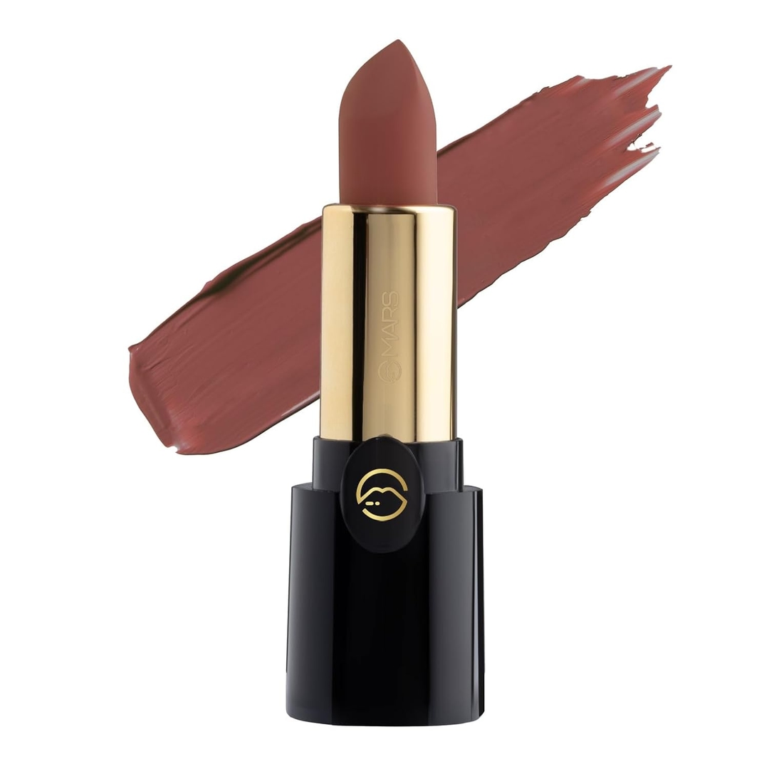 MARS Plush Velvet Creamy Matte Lipstick for women | Smooth Glide | One Swipe Pigmentation | Non-Drying and Creamy Formula | Rich and Vibrant Color | 1