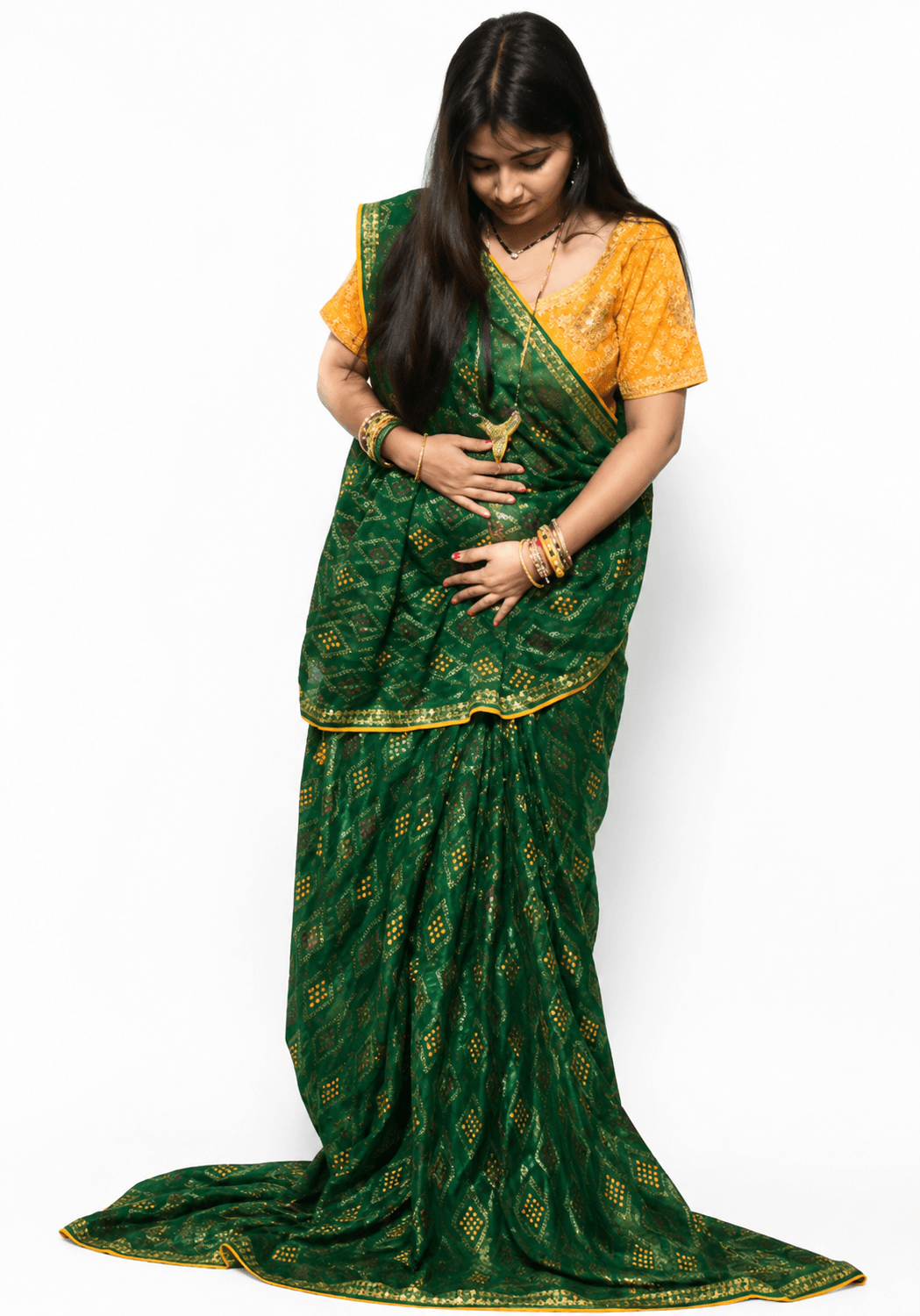 Shivsakti coection Geen saree 3