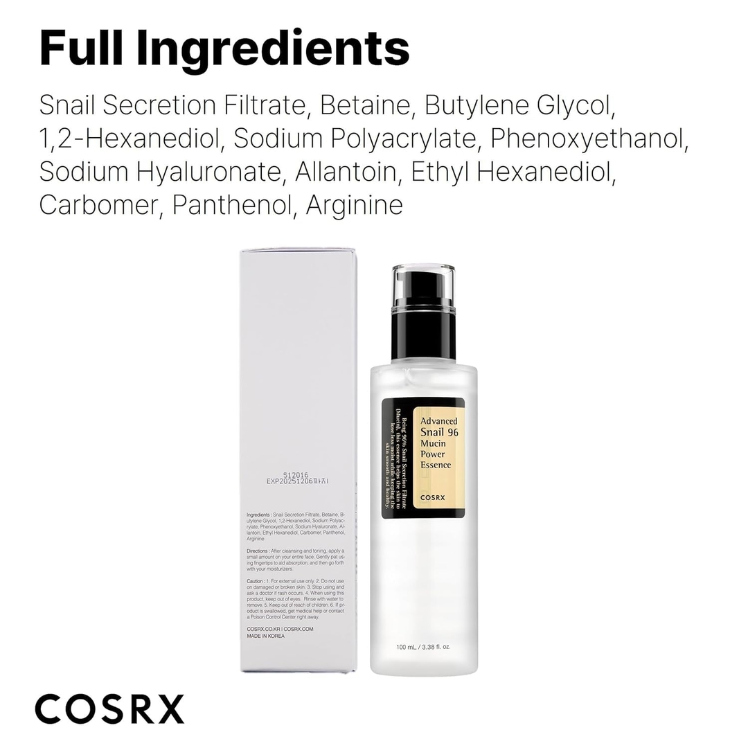 Cosrx Advanced Snail 96 Mucin Power Essence Face Serum 100 ml | Korean Skincare 8