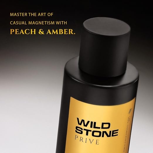Wild Stone Prive Peach & Amber Parfum for Men 100ml | Luxury Long Lasting Perfume | Citrus, Fruity & Fresh Fragrance | Premium Men's Perfume 3