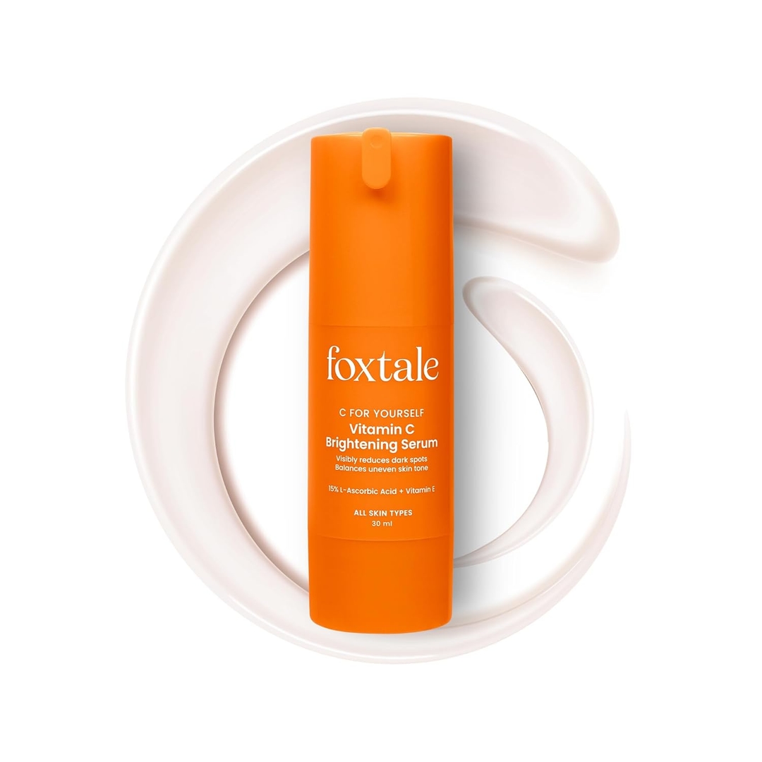 Foxtale Brightening Vitamin C Face Serum with L-Ascorbic Acid And Vitamin E For Glowing Skin (30ml) 1