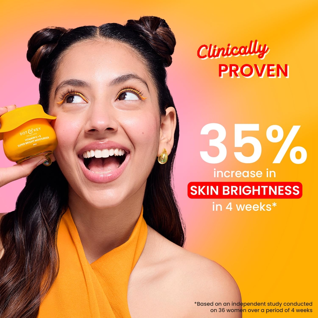 Dot & Key Vitamin C Daily Glow Boosting Skincare Combo (Moisturizer 60ml & Face Wash) | For Glowing Skin | All Skin Types | For Women & Men 6