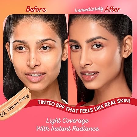 Dot & Key Strawberry Dew Tinted Sunscreen In-Vivo Tested SPF 50+ PA++++ With New-Age UV Filters, Brightens & Protects Skin, Ultra-light, Blends Easily, With Niacinamide, Natural Finish, Non-Sticky | 50ml 5