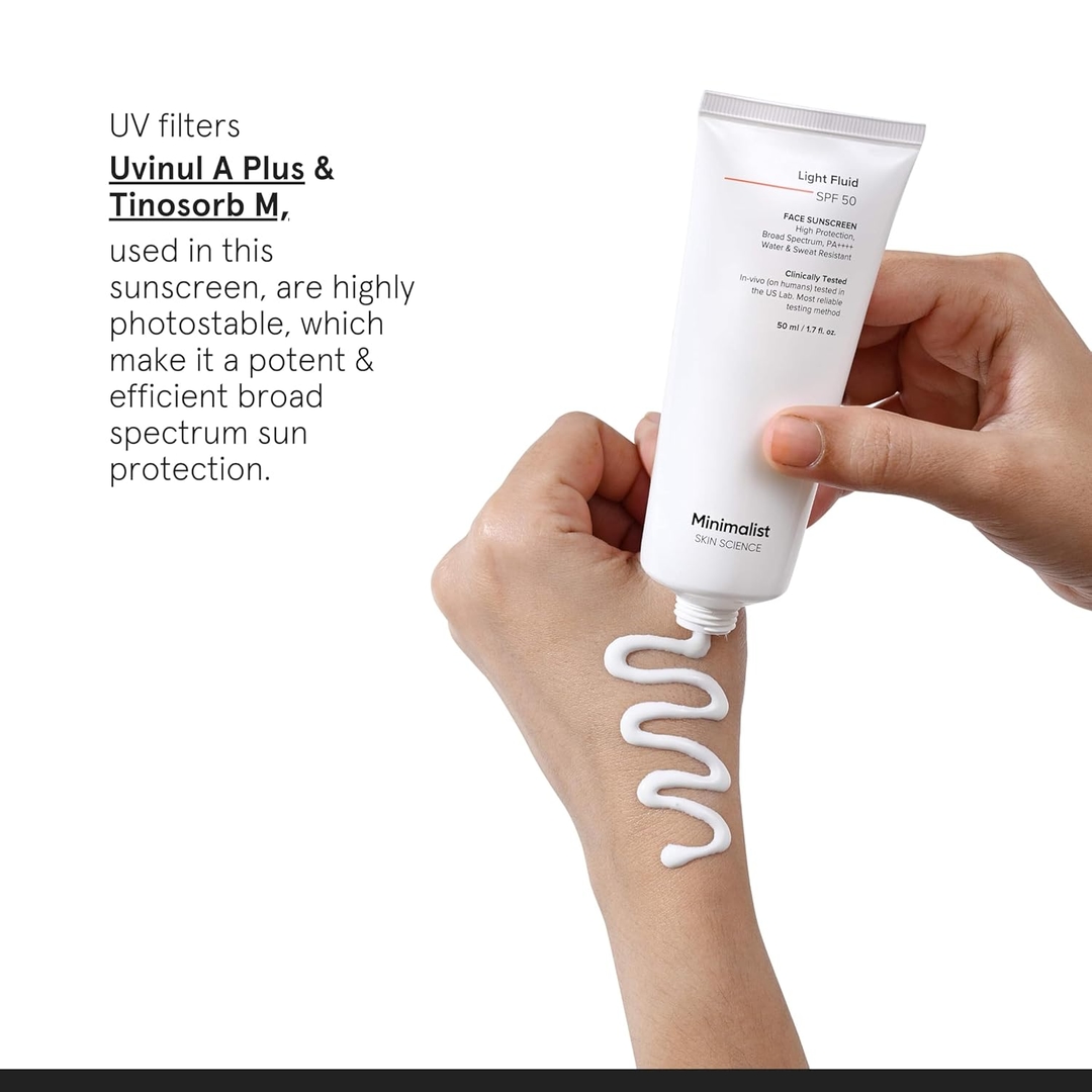 Minimalist Light Fluid SPF 50 Sunscreen 7