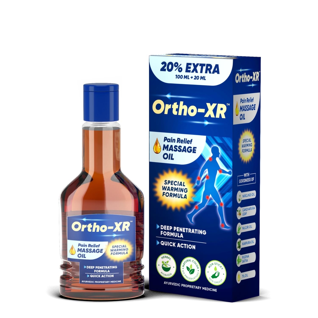 Ortho-XR Pain Relief Massage Oil 120ml (Pack of 1) with Special Warming Formula For Quick & Long Relief, Product For Legs 1