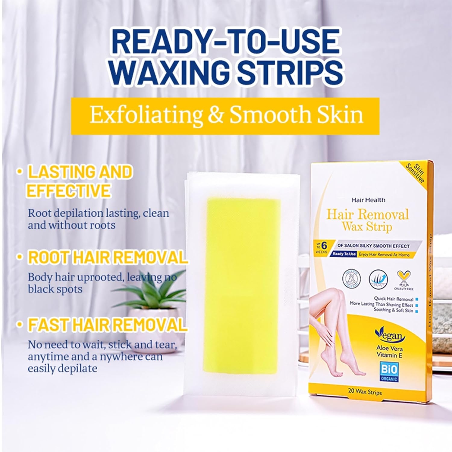 Disaar Hair Health Hair Removal Wax Strip 20 Pcs ( 10Pair ) 5