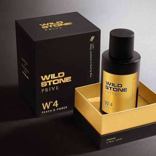 Wild Stone Prive Peach & Amber Parfum for Men 100ml | Luxury Long Lasting Perfume | Citrus, Fruity & Fresh Fragrance | Premium Men's Perfume 2