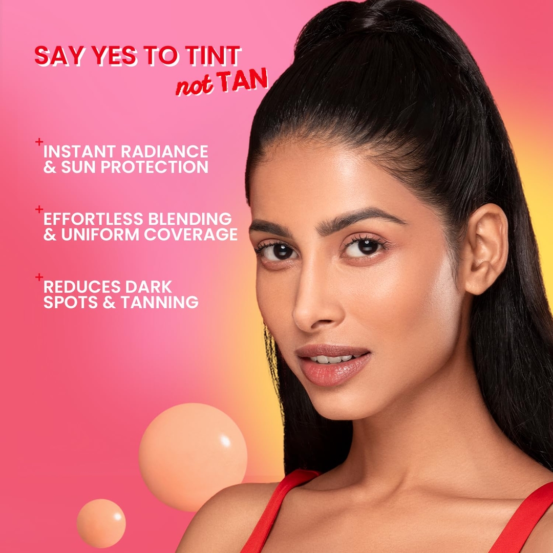 Dot & Key Strawberry Dew Tinted Sunscreen In-Vivo Tested SPF 50+ PA++++ With New-Age UV Filters, Brightens & Protects Skin, Ultra-light, Blends Easily, With Niacinamide, Natural Finish, Non-Sticky | 50ml 7