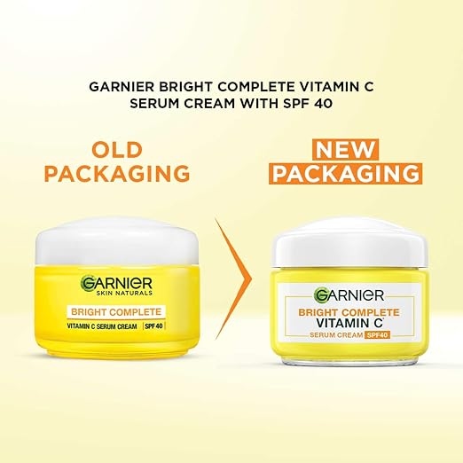 Garnier Bright Complete Vitamin C Serum Cream, 45 g  2