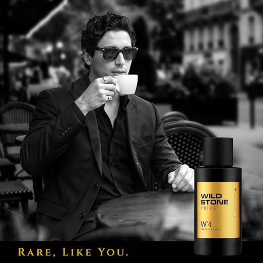 Wild Stone Prive Peach & Amber Parfum for Men 100ml | Luxury Long Lasting Perfume | Citrus, Fruity & Fresh Fragrance | Premium Men's Perfume 4