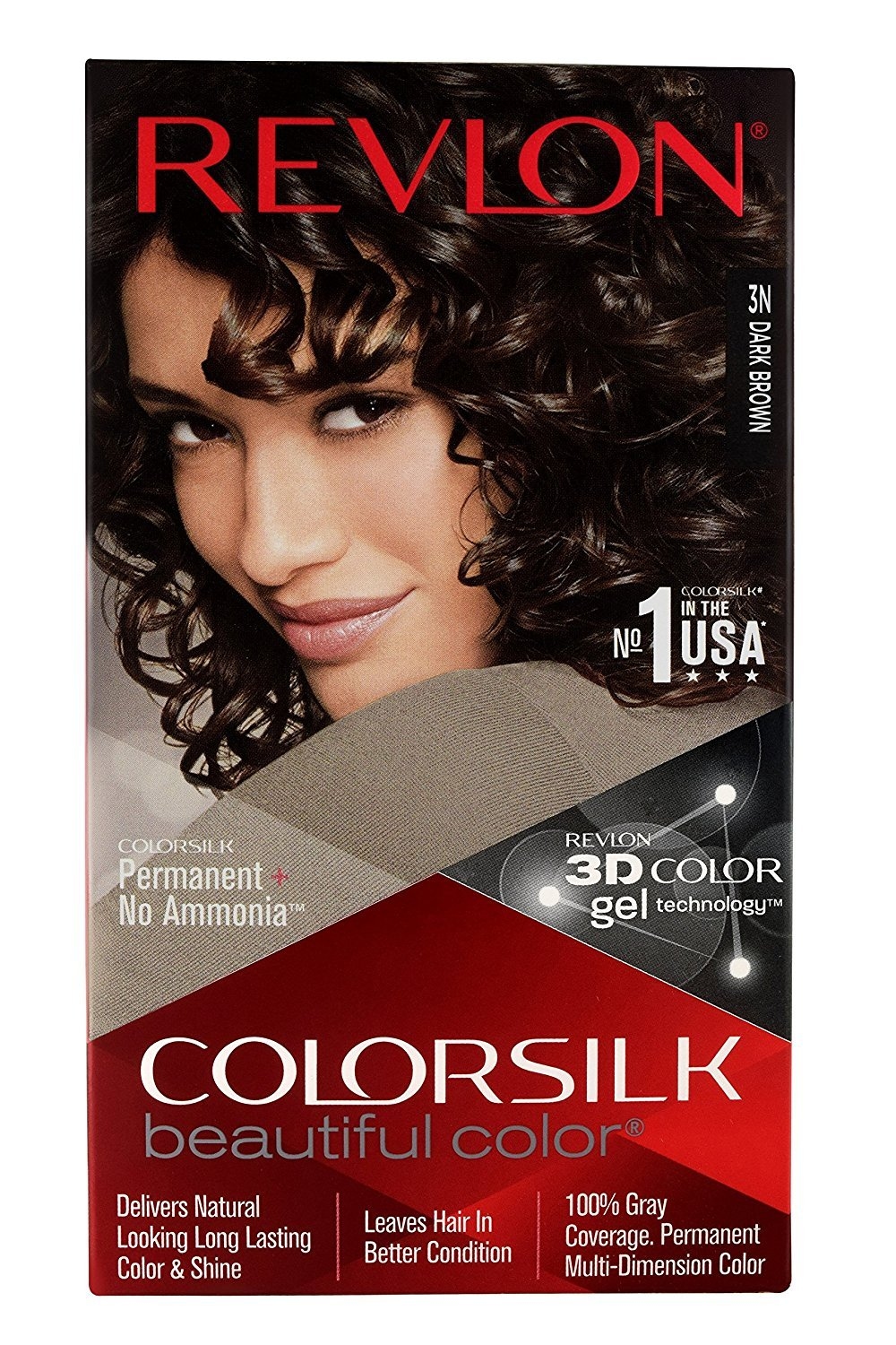 Revl0n Color Hair Color 3N Dark Brown (40ml+40ml+11.8ml) 1