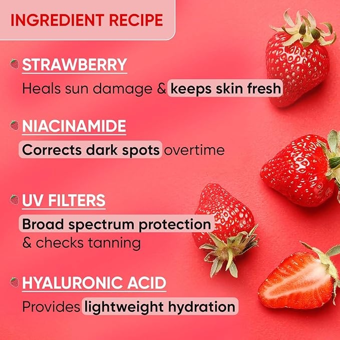 Dot & Key Strawberry Dew Tinted Sunscreen SPF 50+ Pa++++ - 05 Beige | Protection Against UA/UB | Broad Spectrum, Water & Sweat resistant | For All Skin Types | 50ml 3