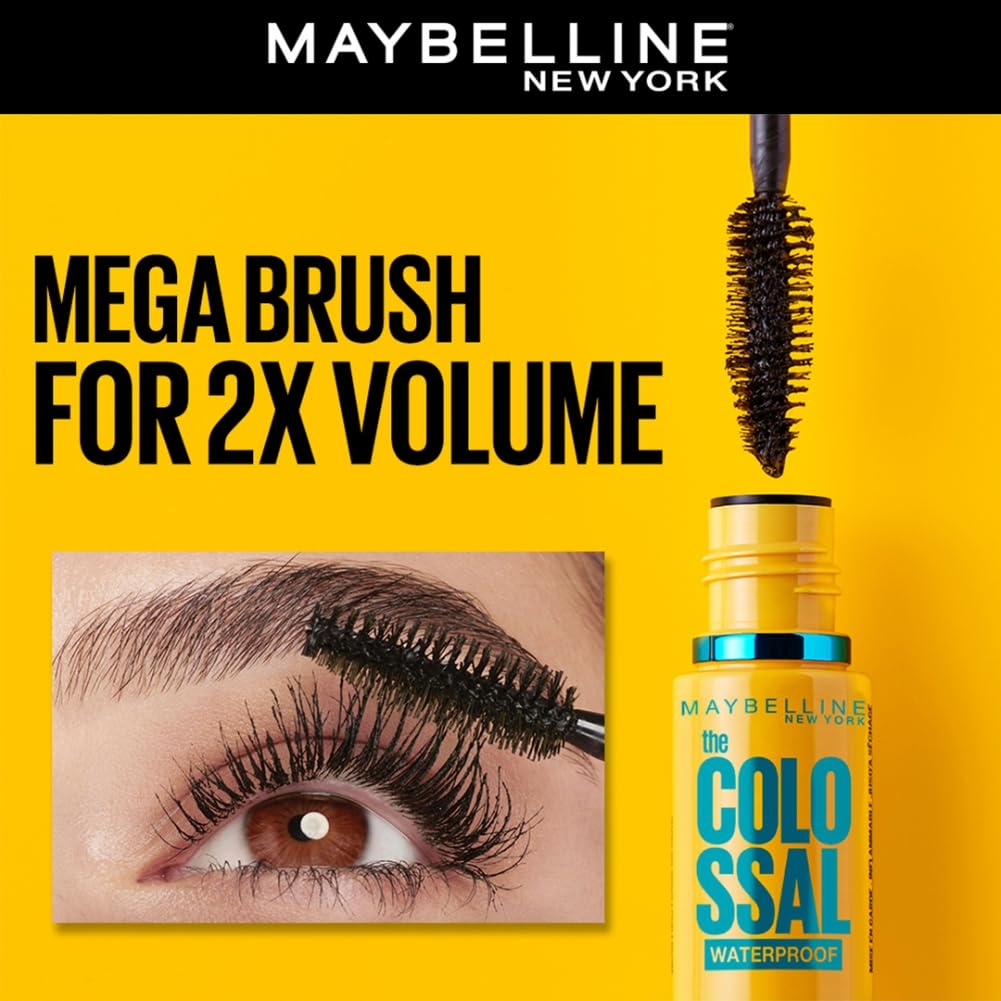 Maybelline New York The Colossal Waterproof Mascara, 10ml 4
