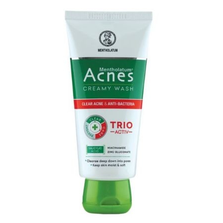 Acnes TRIO Activ Creamy Face Wash -100g 1