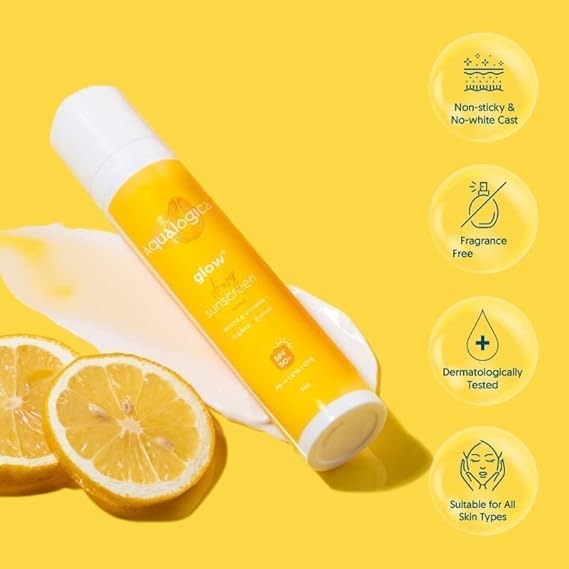Aqualogica Glow+ Dewy Sunscreen SPF 50 PA++++,   50 g 2