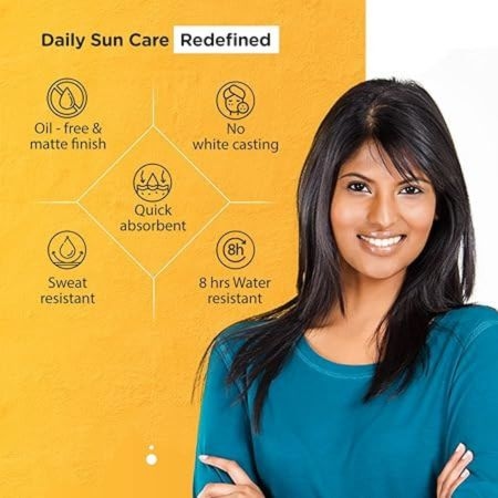 Brinton UV Doux Sunscreen gel with SPF 50, 50 PA+++, Clinically Proven,Oil Free Formula, Water Resistant, Non Comedogenic Matte Finish and ,Protection against UVA/UVB Rays 50g 4