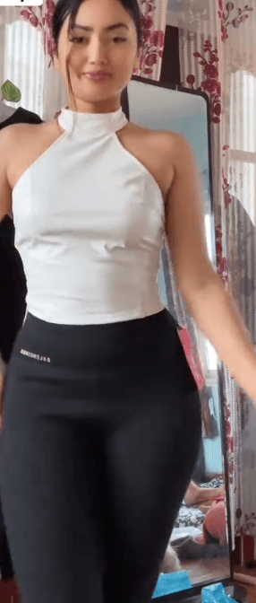 Leather halter tee for ladies 5