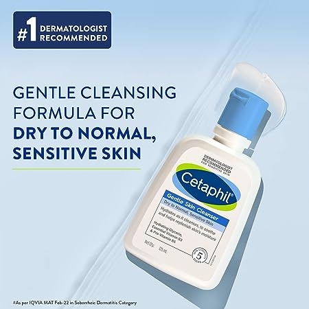 Cetaphil Gentle Skin Cleanser for Dry to Normal Sensitive Skin - 118 ml 6