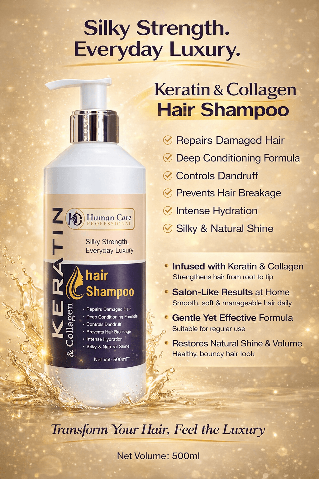Human Care Keratin Shampoo 1