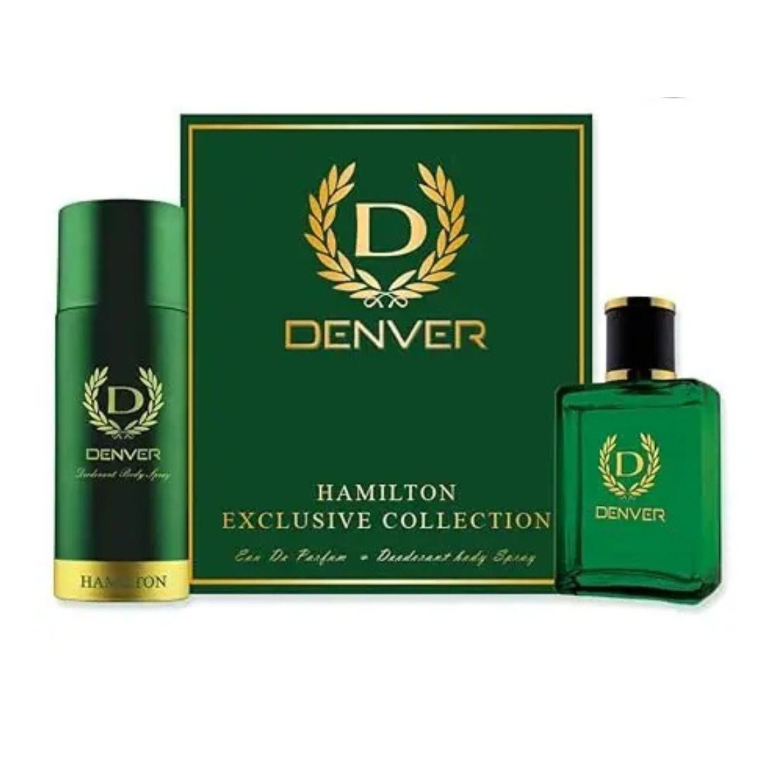 DENVER Hamilton Gift Set - Perfume (60ML) + Deodorant (165ML) Sets 1