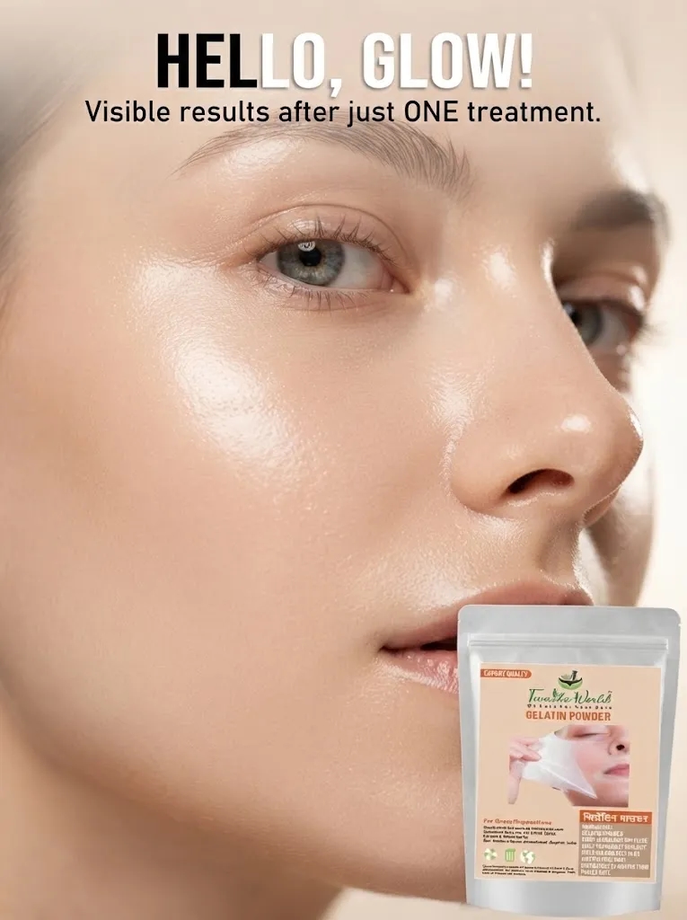 Gelatin Powder For Face Mask/Hair Removal/Peel Off Mask Removes Blackheads & Whiteheads 25g 2