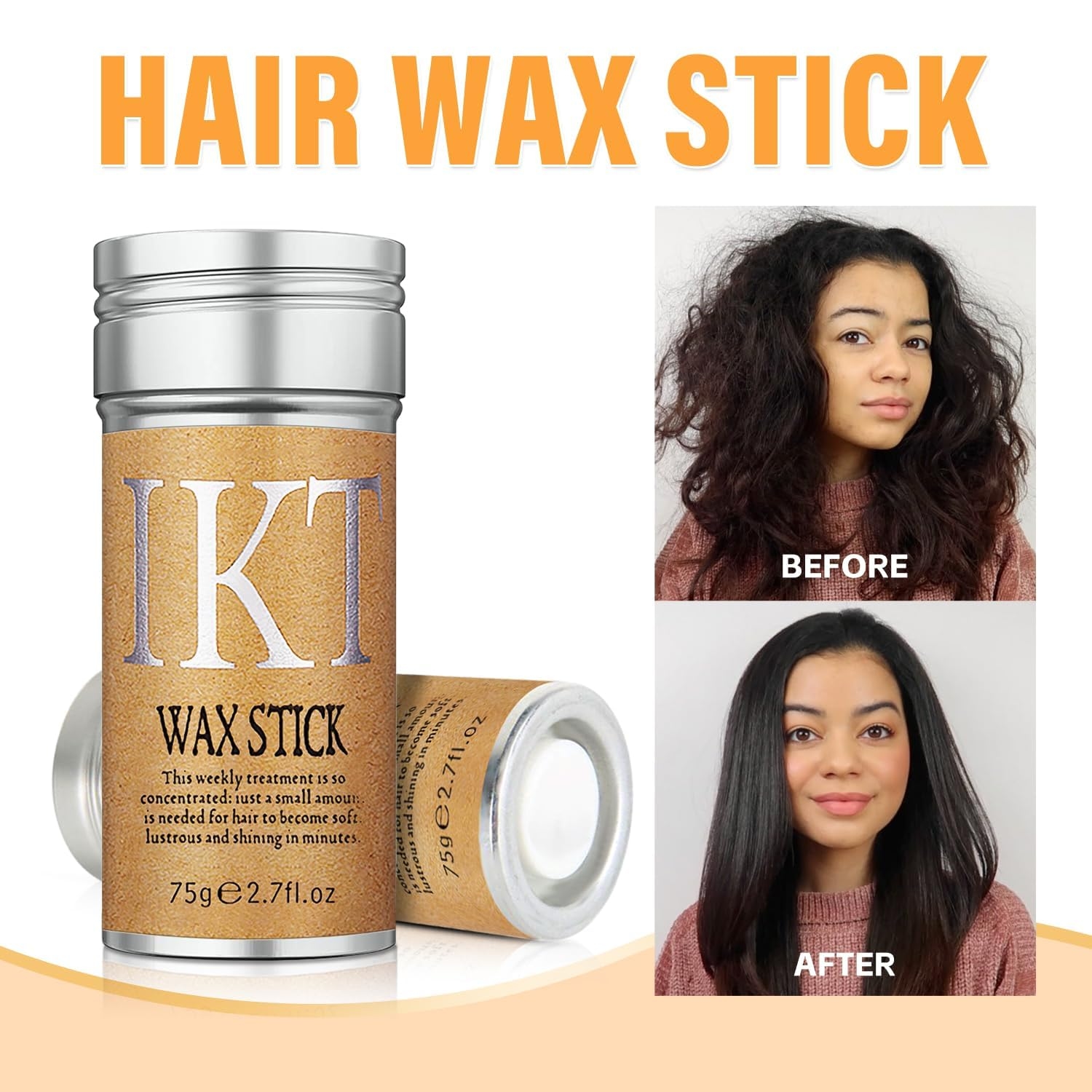 IKT Hair Wax Stick For Women Hair Styling , Wax Stick For Hair 75 GM 7