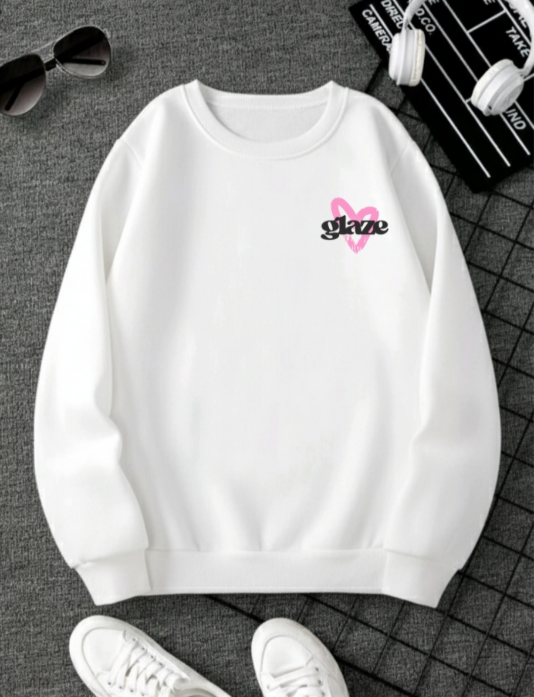 Glaze Printed Sweatshirt For Women 1