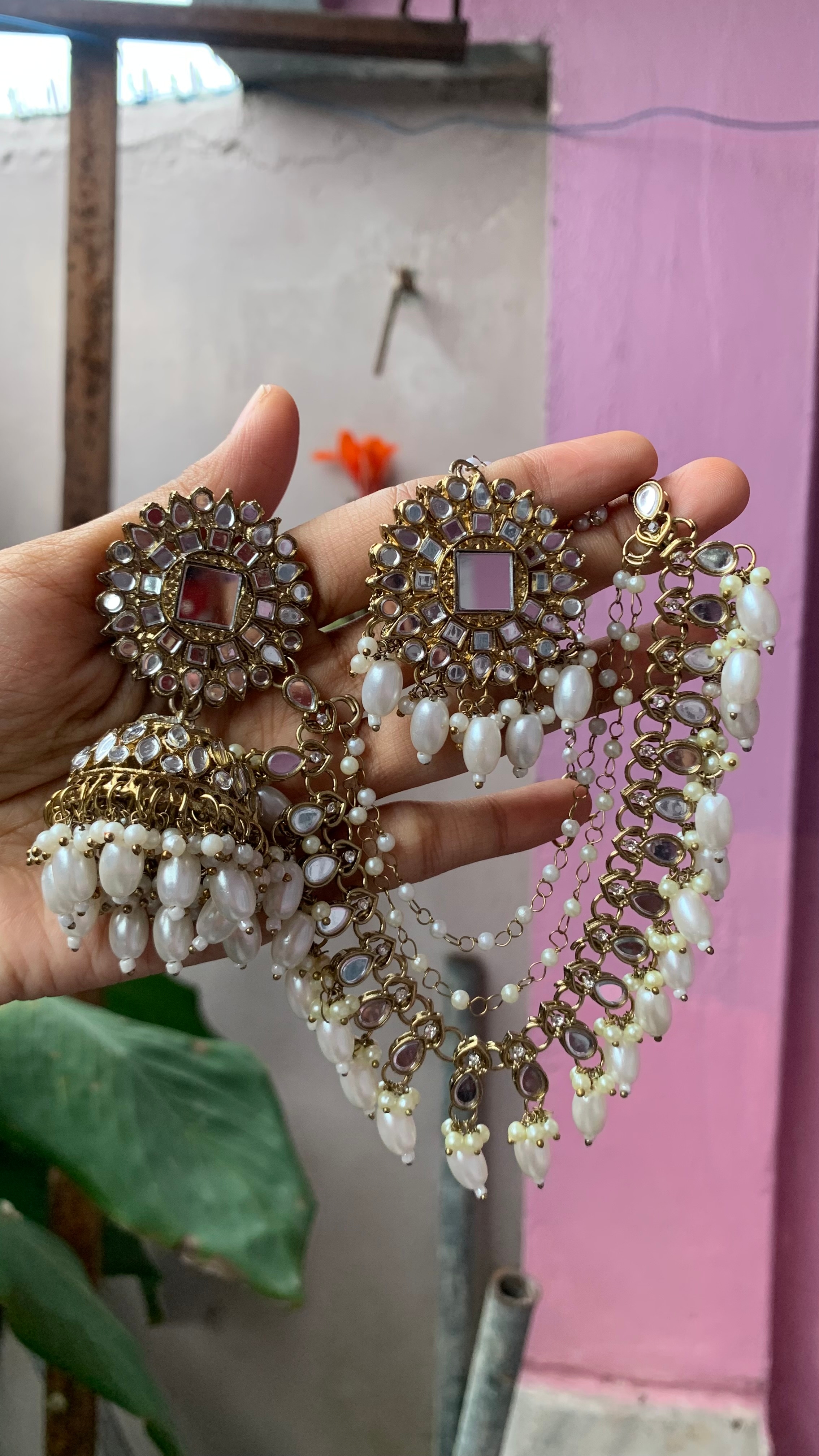 Kundan bahubali earing 1