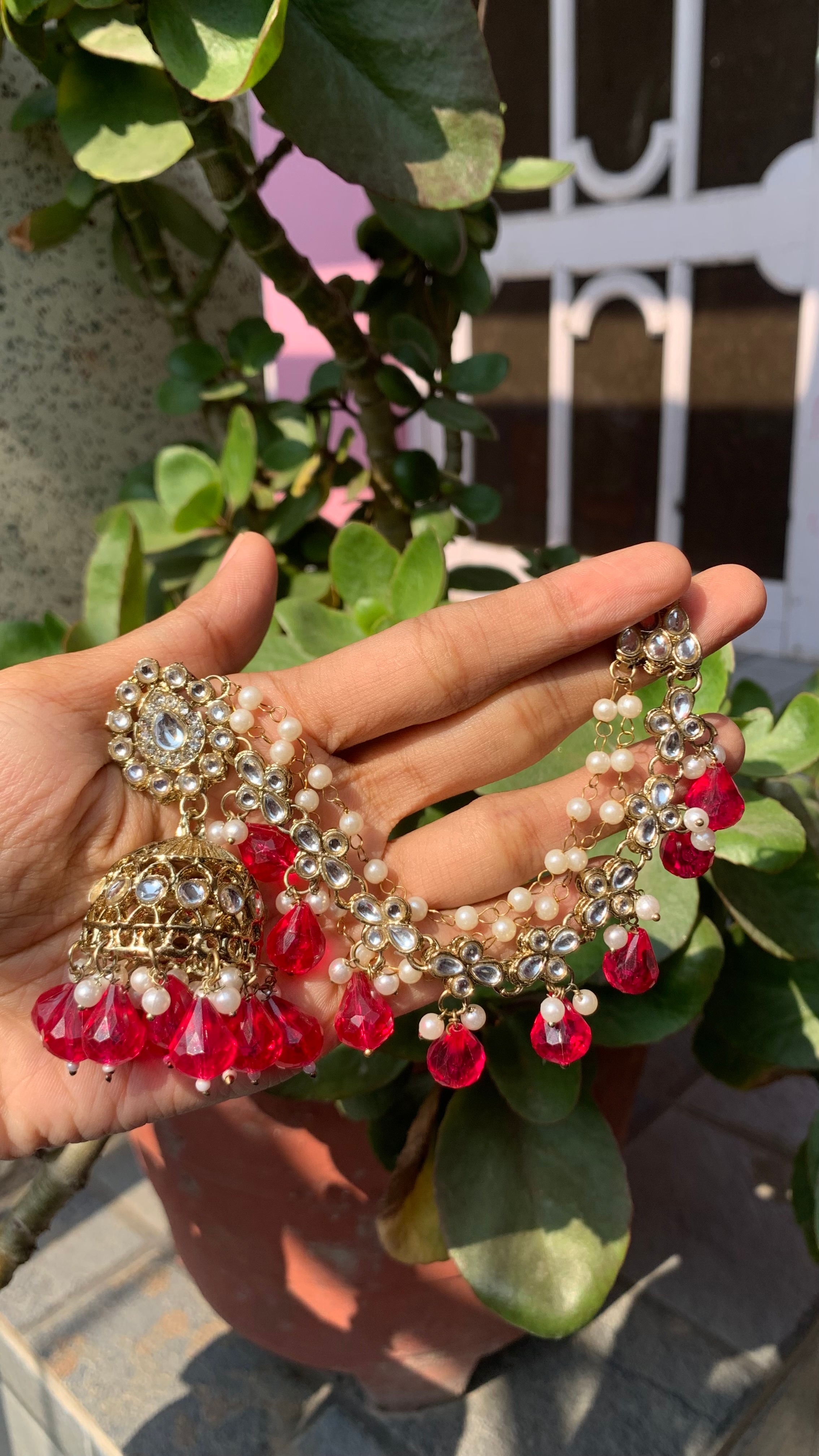 Kundan bahubali earing 1