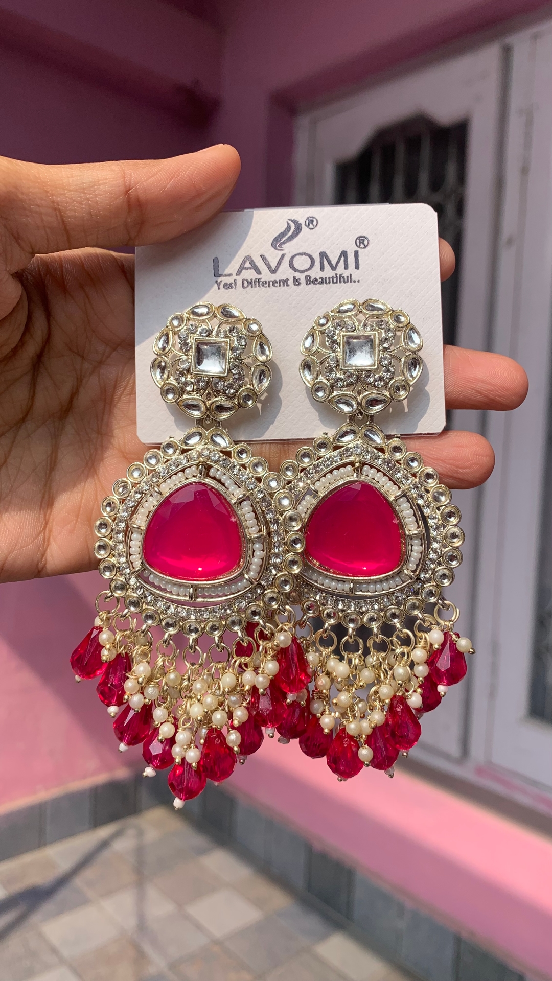 Kundan earing jhunka 1