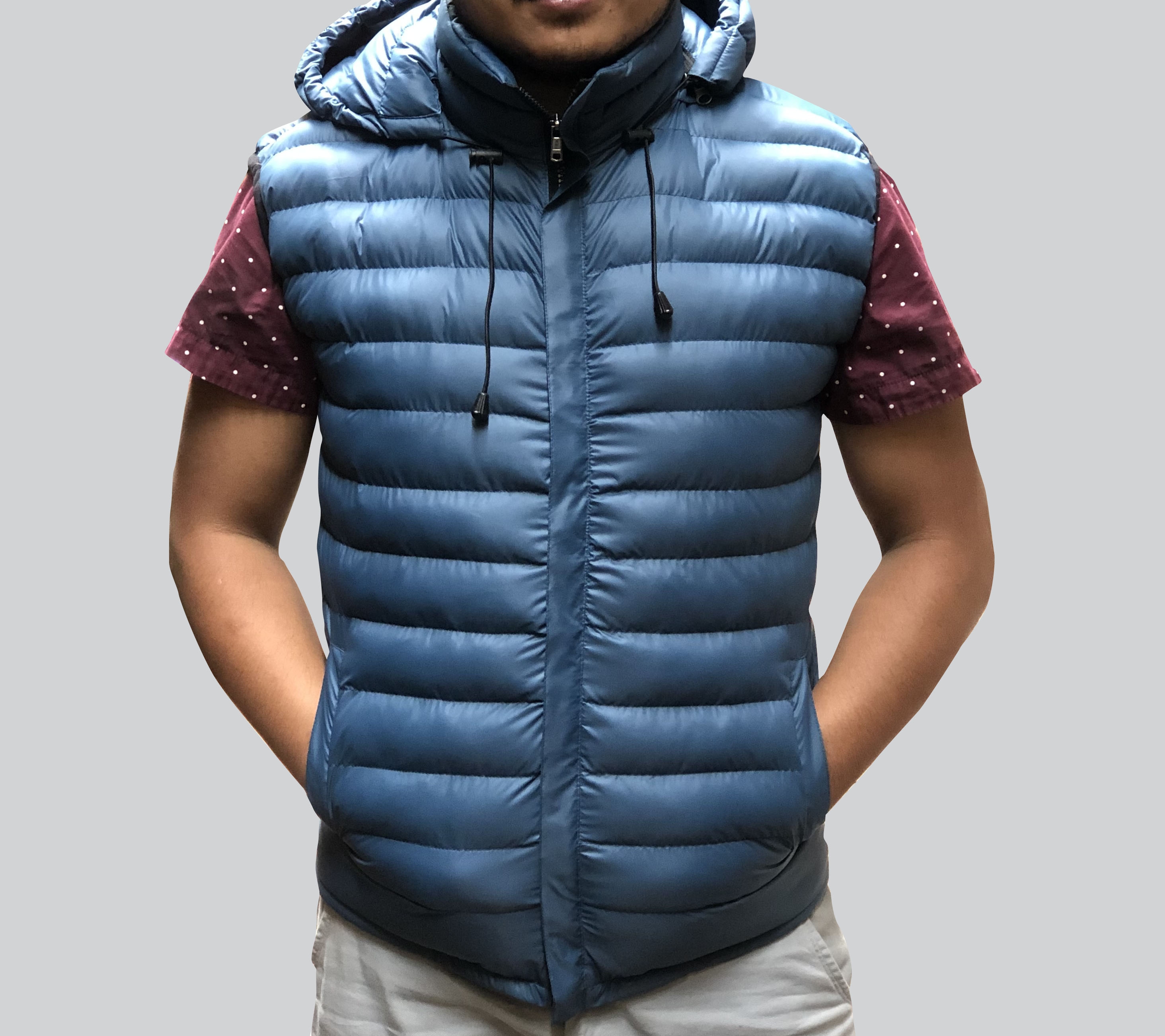 Moonstar 3 Layer Sleeveless Silicon Hooded Jacket For Men - Fashion | Multicolor 4
