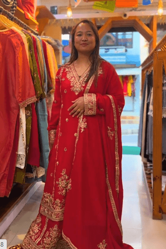 Red Kurti Sets  1