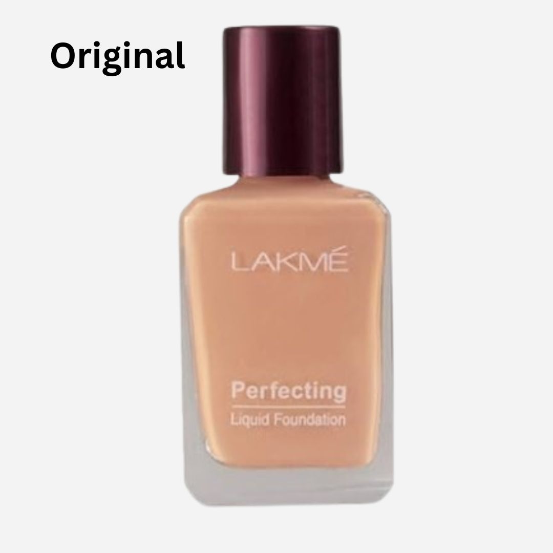 Lakme Perfecting Liquid Foundation 27 ml, Dewy Finish, Lightweight, Waterproof, With Vitamin E For Nourishing Skin & Oil Control, Marble 1